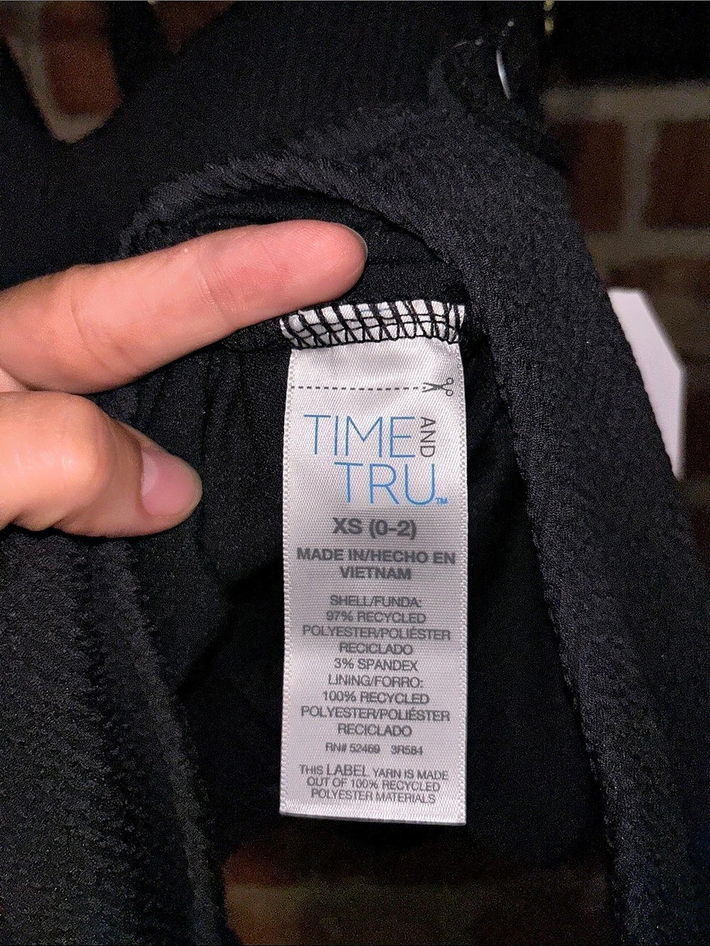 Time and Tru 1PC MISSY Black One Piece Size XS NWT - Picture 6 of 7